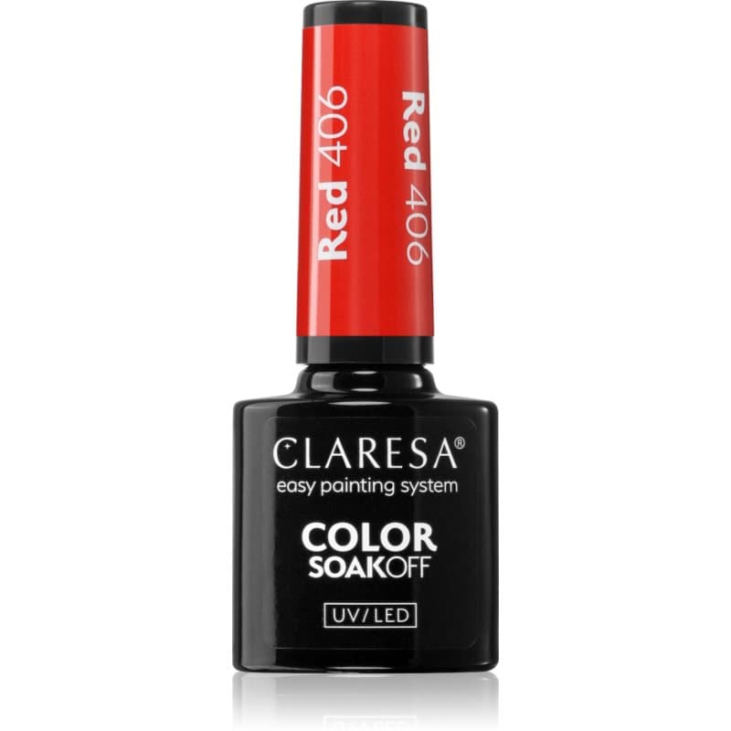 SoakOff UV/LED Color Rainbow Explosion lakier hybrydowy do paznokci odcień Red 406
