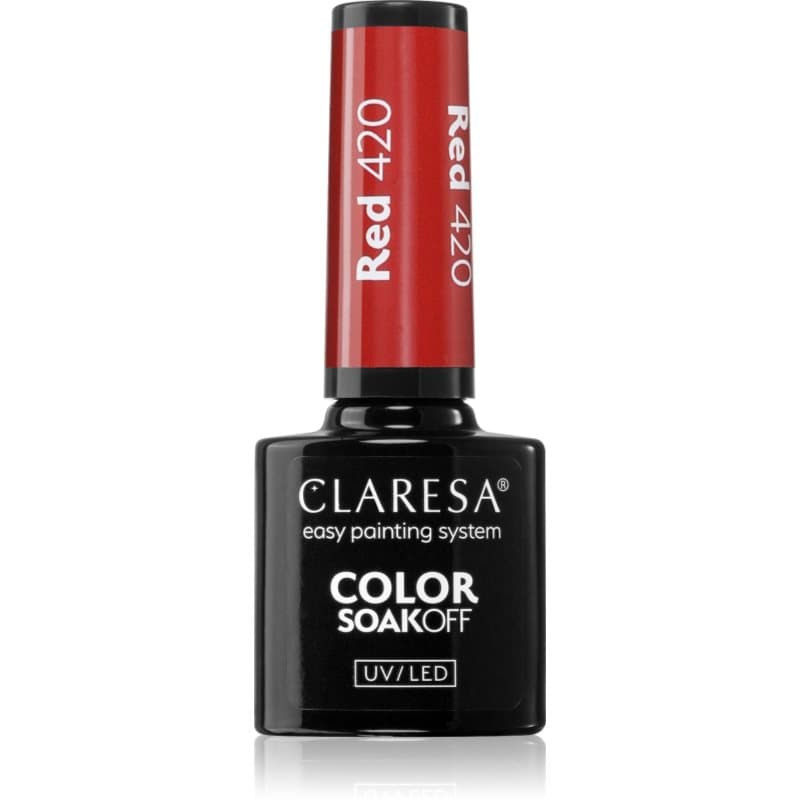 SoakOff UV/LED Color River lakier hybrydowy do paznokci odcień Red 420