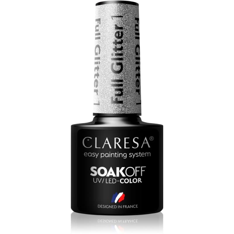 SoakOff UV/LED Color Full Glitter lakier hybrydowy do paznokci odcień 1