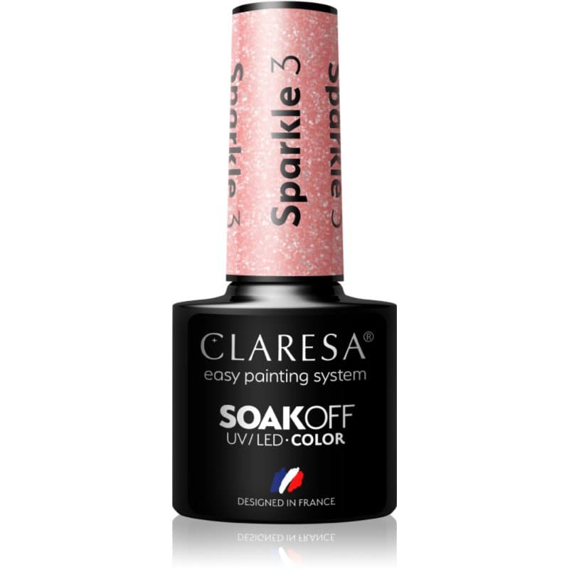 SoakOff UV/LED Color Sparkle lakier hybrydowy do paznokci odcień 3