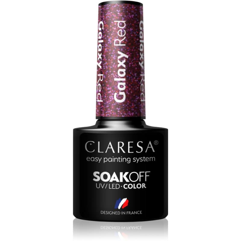 SoakOff UV/LED Color Galaxy lakier hybrydowy do paznokci odcień Red
