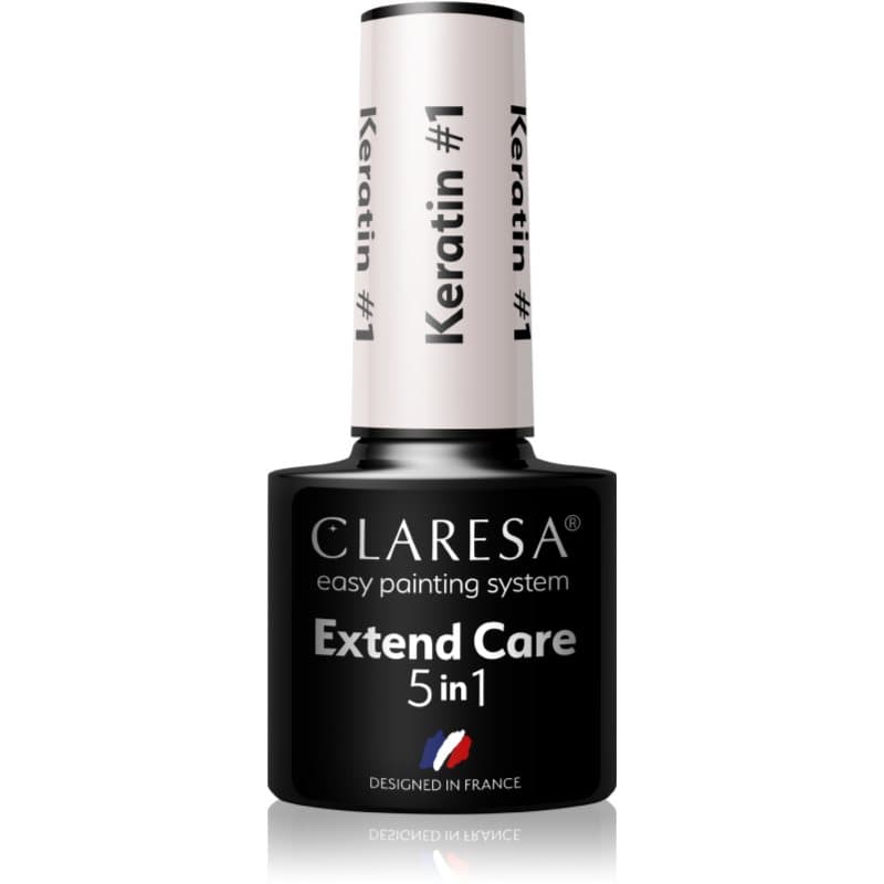 Extend Care 5 in 1 Keratin baza do paznokci hybrydowych o działaniu odżywczym odcień #1