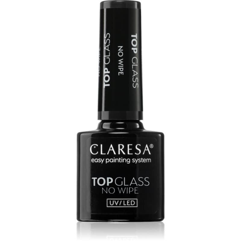 UV/LED Top Glass No Wipe żelowy lakier nawierzchniowy chroniący i nabłyszczający, zapobiegający powstaniu fałdek