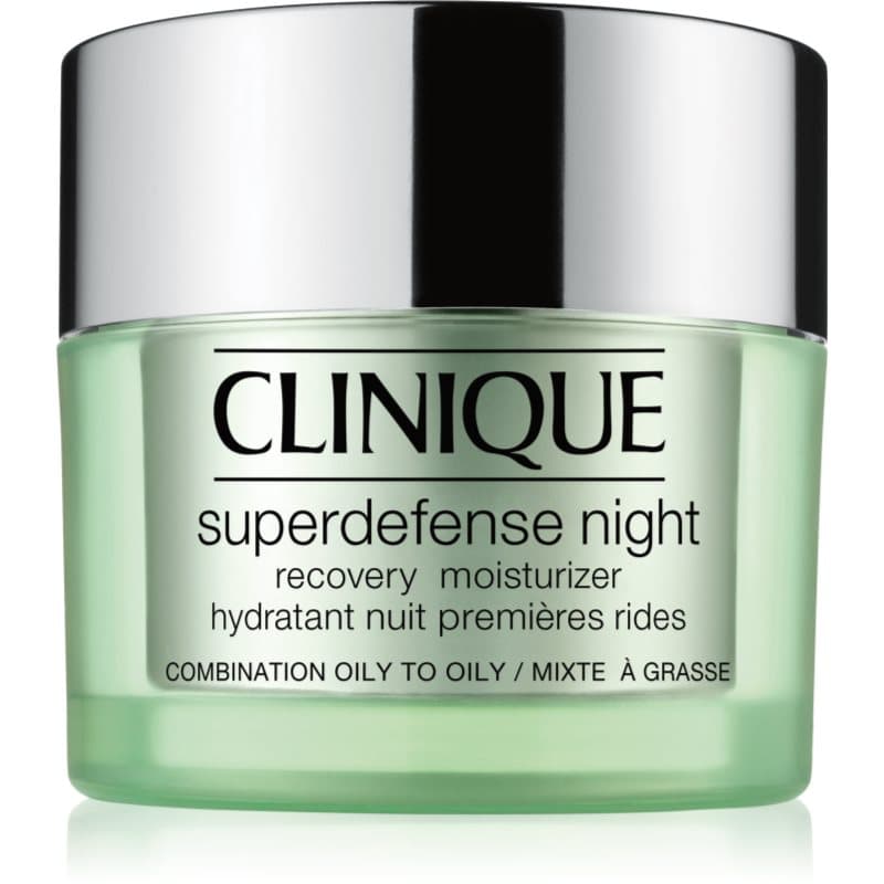 Superdefense™ Night Recovery Moisturizer nawilżający krem przeciwzmarszczkowy na noc do skóry tłustej i mieszanej