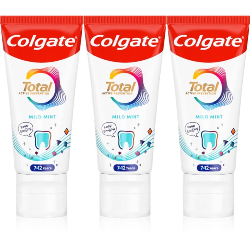 Total Junior Active Prevention Mild Mint pasta do dokładnego czyszczenia zębów i jamy ustnej dla dzieci