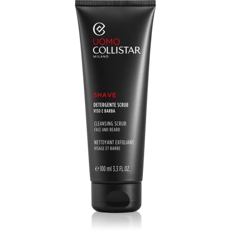 Uomo Face and Beard Cleansing Scrub peeling oczyszczający przygotowujący skórę do golenia