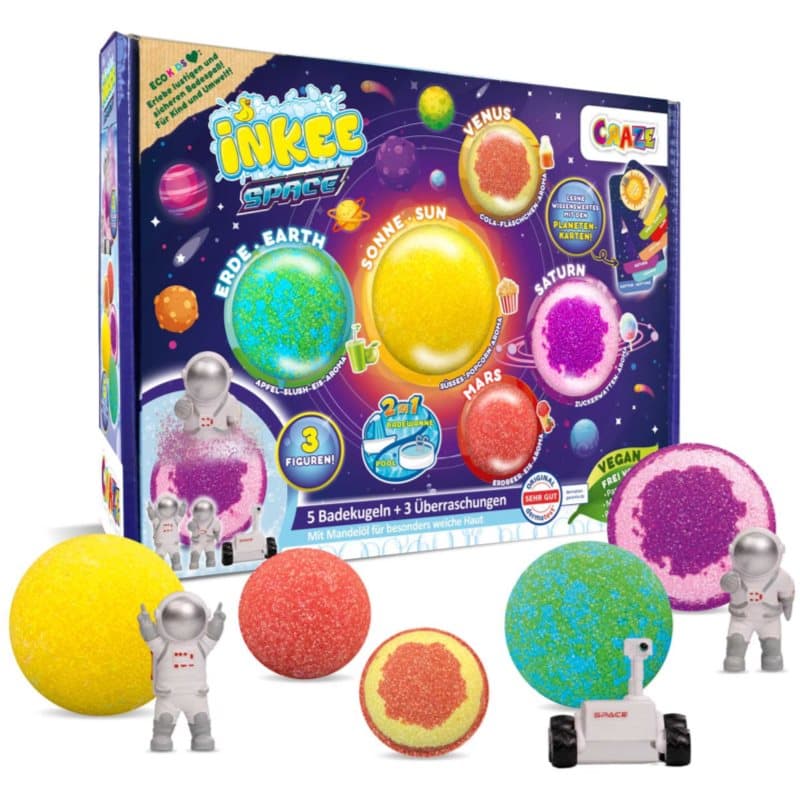 Space Gift Box musujące kule do kąpieli w opakowaniu prezentowym