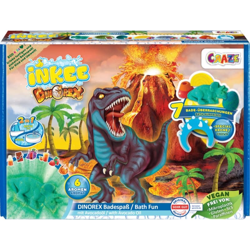 INKEE Dino zestaw do kąpieli dla dzieci