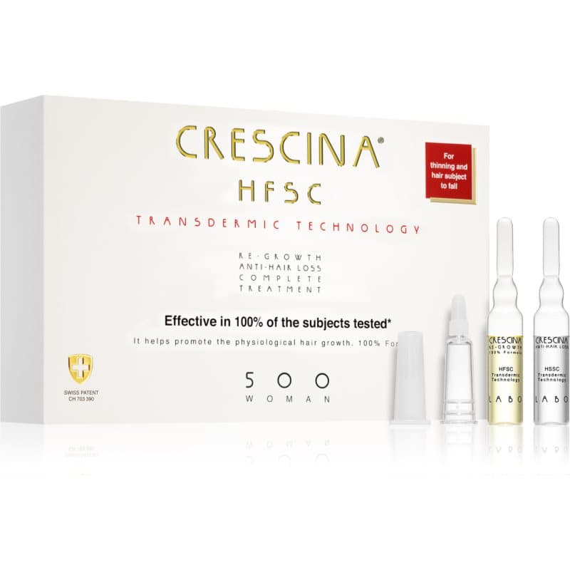 Transdermic 500 Re-Growth and Anti-Hair Loss pielęgnacja wspierająca porost włosów i zapobiegająca ich wypadaniu dla kobiet