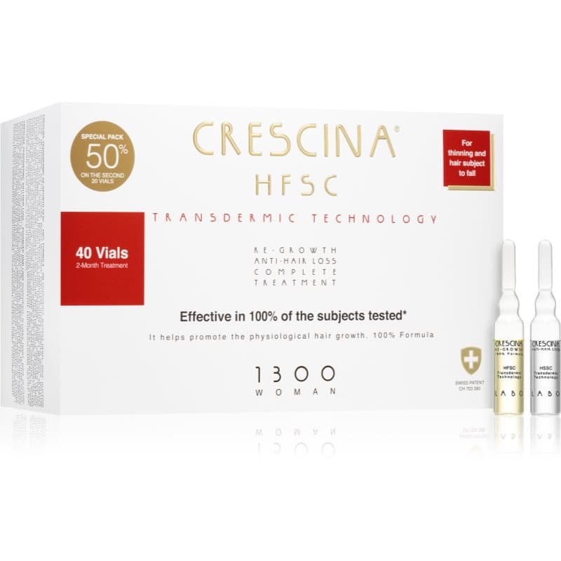 Transdermic 1300 Re-Growth and Anti-Hair Loss pielęgnacja wspierająca porost włosów i zapobiegająca ich wypadaniu dla kobiet
