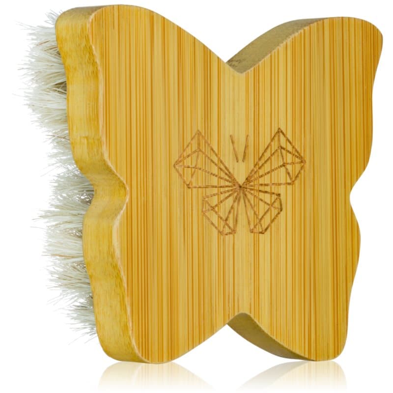 Bamboo Butterfly Agave Face Brush Travel Size szczotka do masażu na twarz i szyję