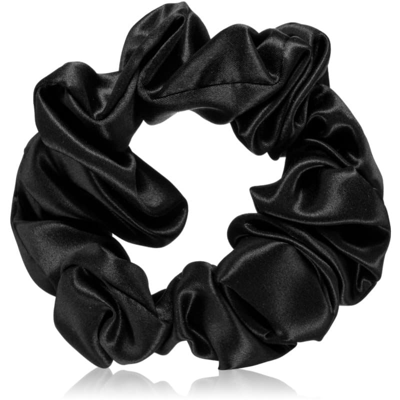 Silk Scrunchie jedwabna gumka do włosów Black