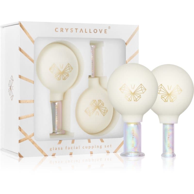 Glass Facial Cupping Set zestaw przyborów do masażu do twarzy, szyi i dekoltu