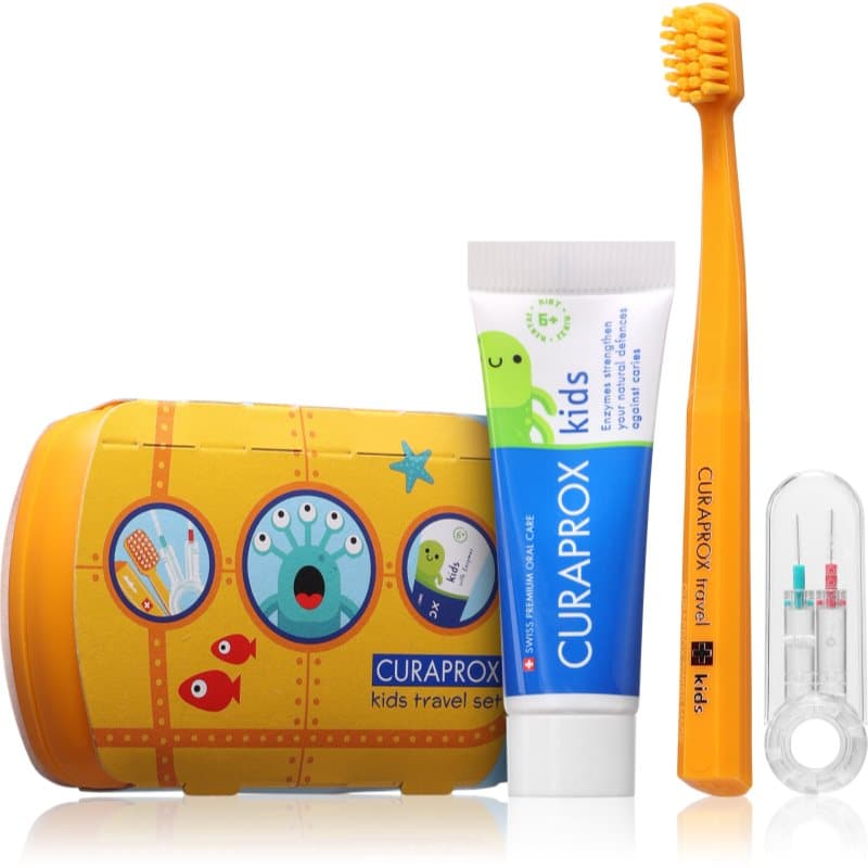 Kids Travel Set zestaw podróżny do zębów, języka i dziąseł dla dzieci