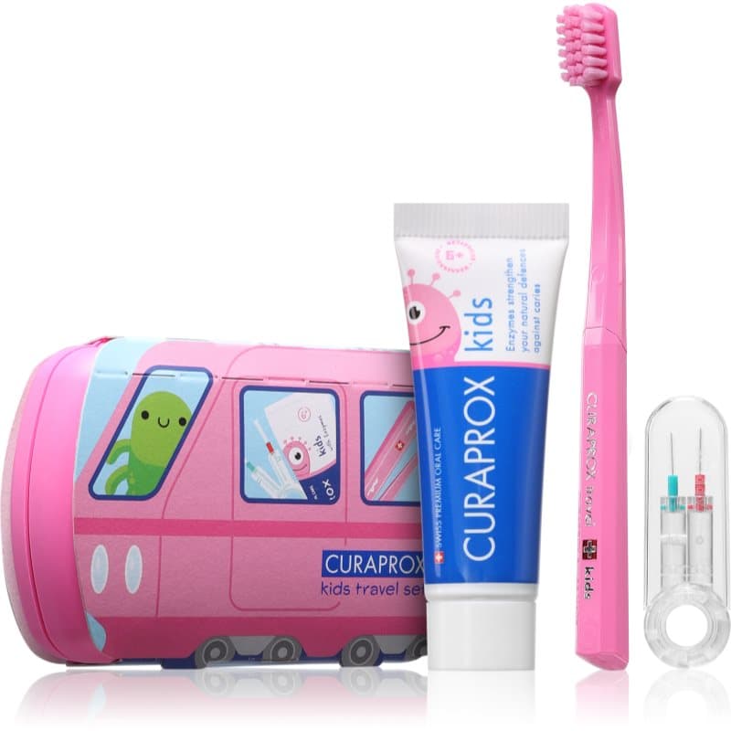 Kids Travel Set zestaw podróżny do zębów, języka i dziąseł dla dzieci