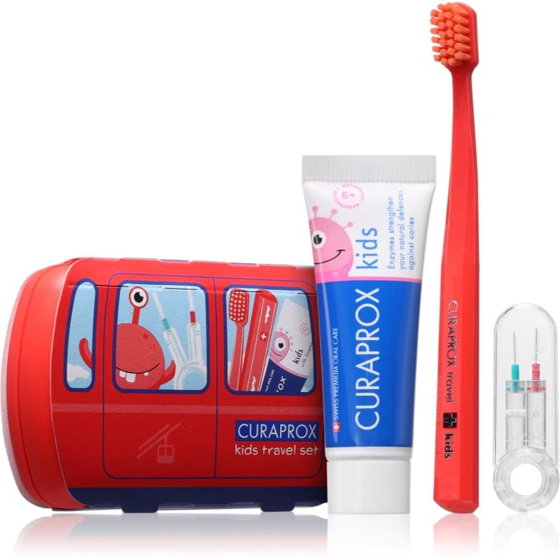 Kids Travel Set zestaw podróżny do zębów, języka i dziąseł dla dzieci