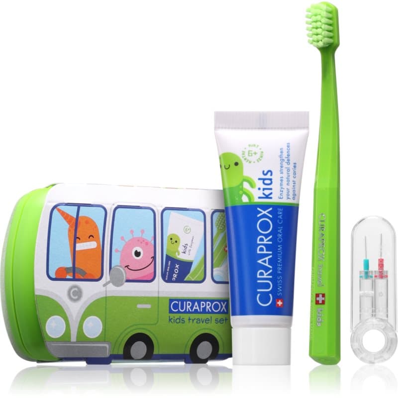 Kids Travel Set zestaw podróżny do zębów, języka i dziąseł dla dzieci