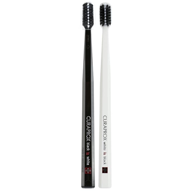 CuraproBlack is White szczoteczki do zębów ultra soft Black & White