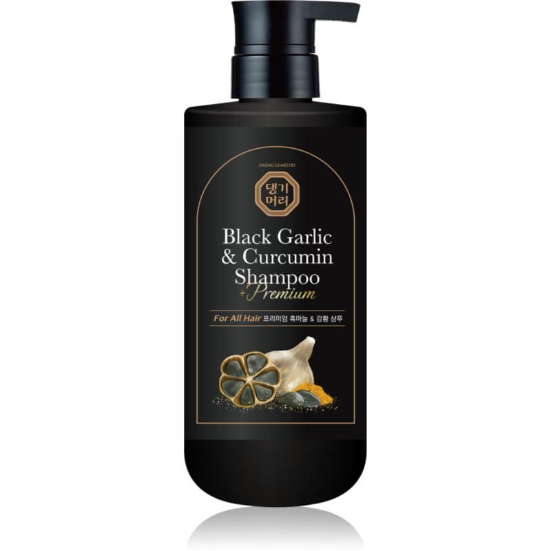 Black Garlic & Curcumin Shampoo szampon głęboko regenerujący na porost włosów i wzmocnienie cebulek