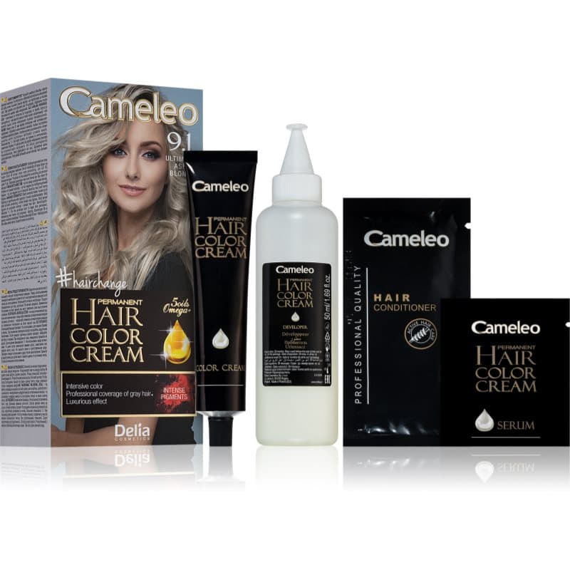 Cameleo Omega trwała farba do włosów odcień 9.1 Ultimate Ash Blonde