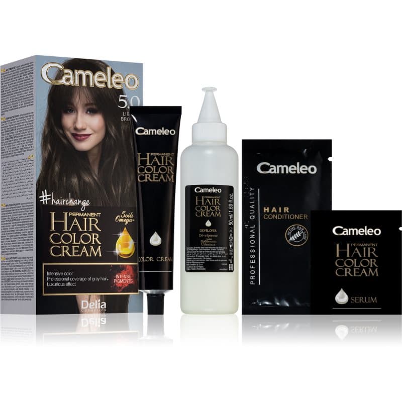 Cameleo Omega trwała farba do włosów odcień 5.0 Light Brown