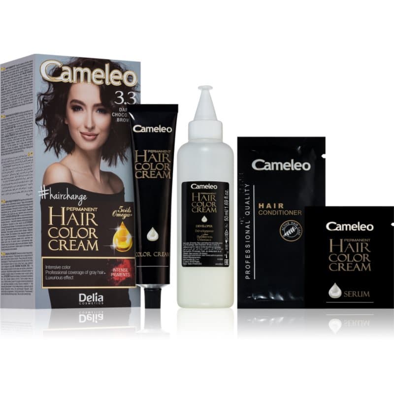 Cameleo Omega trwała farba do włosów odcień 3.3 Dark Chocolate Brown