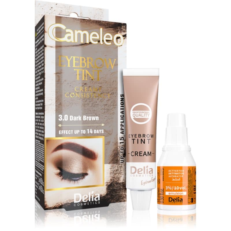Cameleo kremowa profesjonalna farbka do brwi bez amoniaku odcień 3.0 Dark Brown