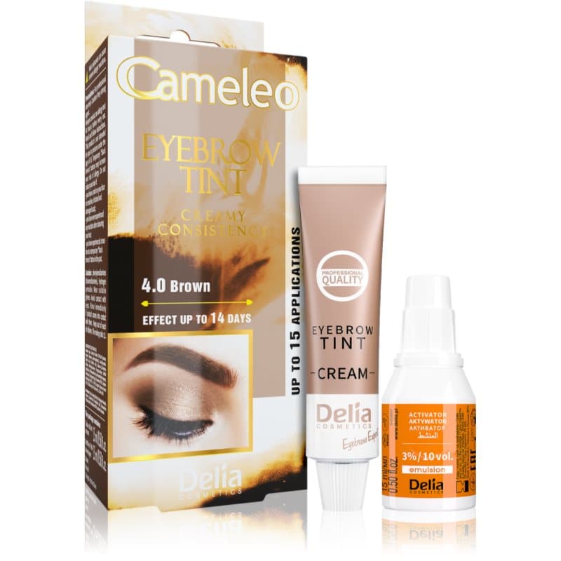 Cameleo kremowa profesjonalna farbka do brwi bez amoniaku odcień 4.0 Brown