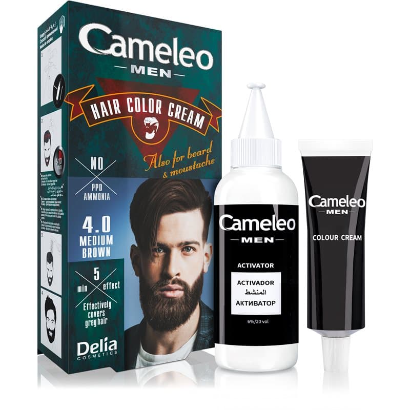 Cameleo Men farba do włosów odcień 4.0 Medium Brown