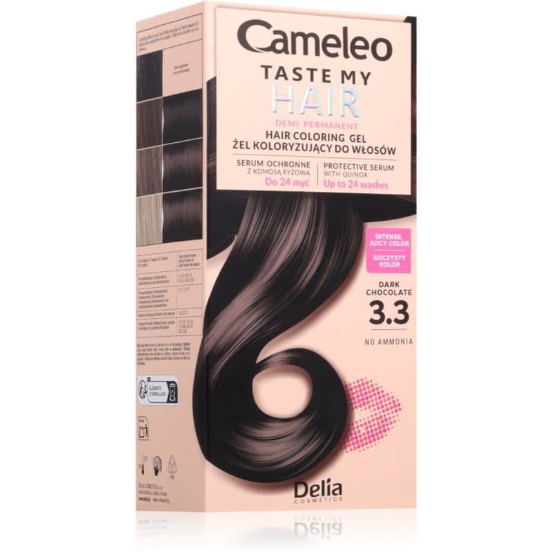 Cameleo Taste My Hair semi-permanentna farba do włosów odcień 3.3 Dark Chocolate