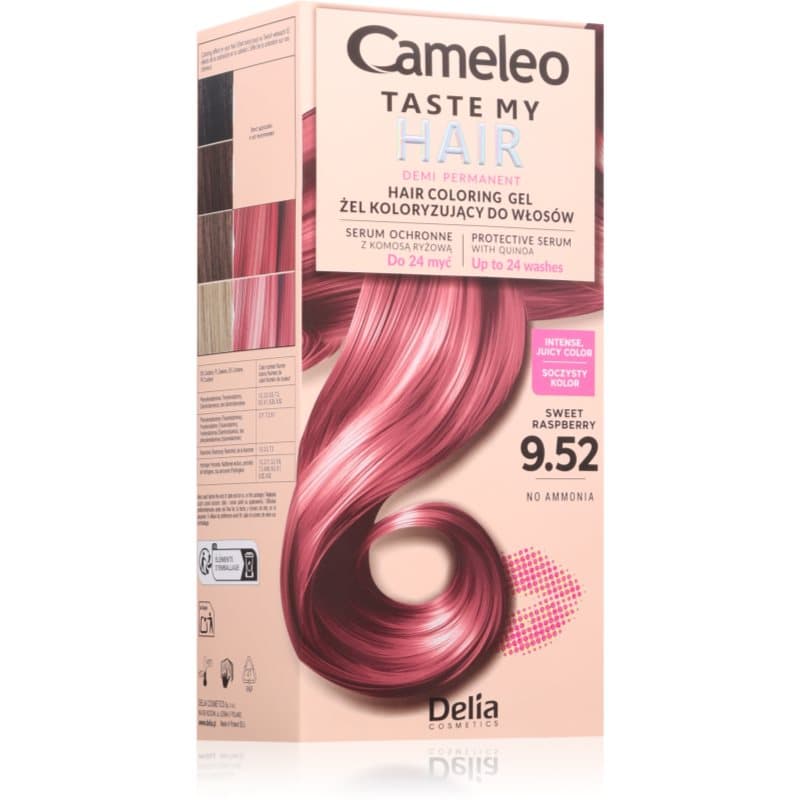 Cameleo Taste My Hair semi-permanentna farba do włosów odcień 9.52 Sweet Raspberry