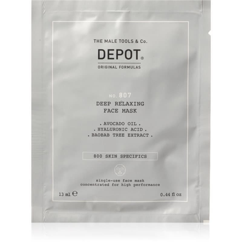 NO. 807 RELAXING FACE MASK maseczka nawilżająco-kojąca dla mężczyzn