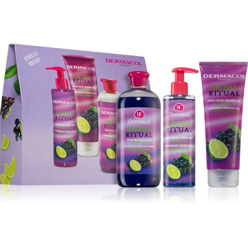 Aroma Moment Grape & Lime zestaw upominkowy do kąpieli
