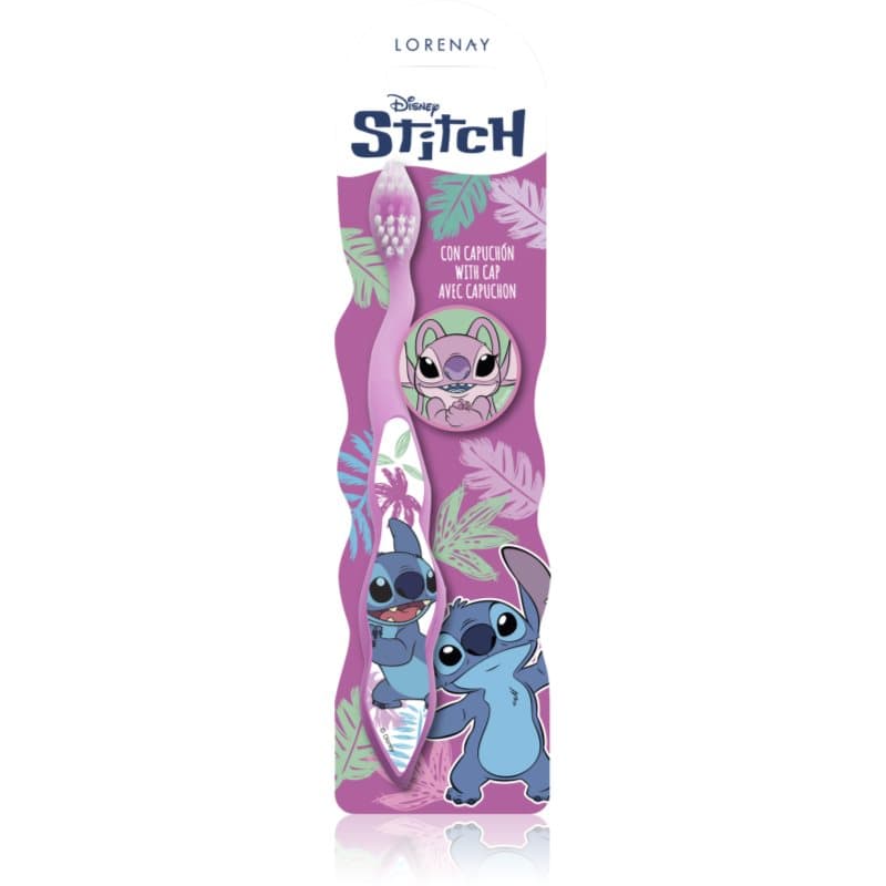 Stitch Toothbrush with Cap szczoteczka do zębów dla dzieci 3 y+