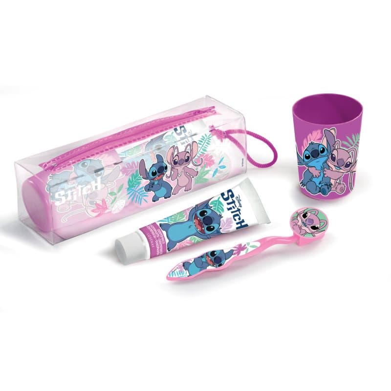 Stitch Dental Set zestaw do pielęgnacji zębów dla dzieci 3 y+