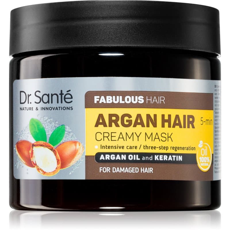 Argan kremowa maseczka do włosów zniszczonych