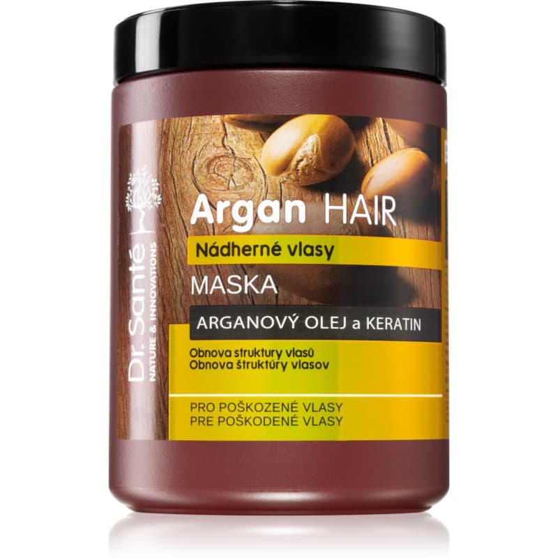 Argan kremowa maseczka do włosów zniszczonych
