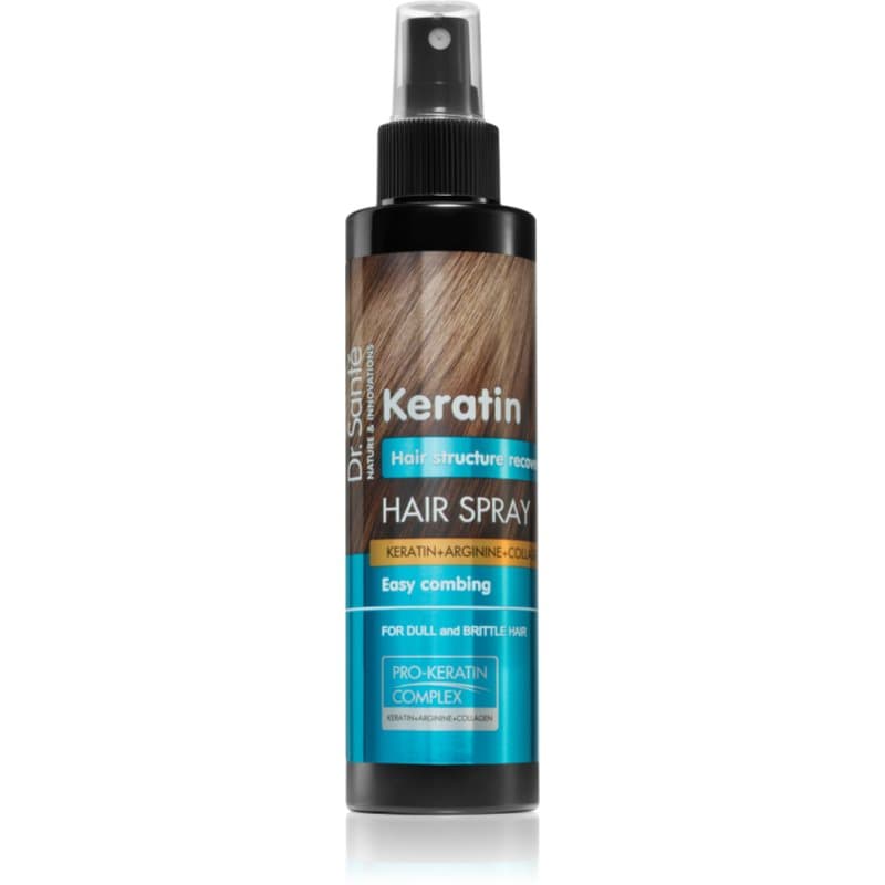 Keratin spray regenerujący do włosów delikatnych, pozbawionych blasku