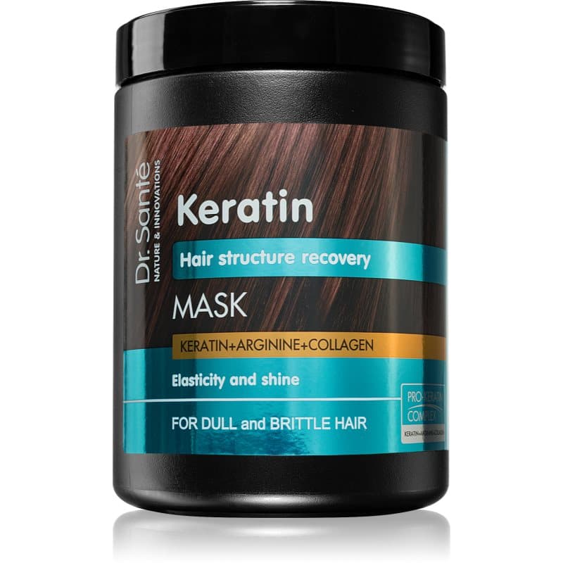 Keratin maseczka głęboko odżywiająca i regenerująca do włosów łamliwych bez połysku