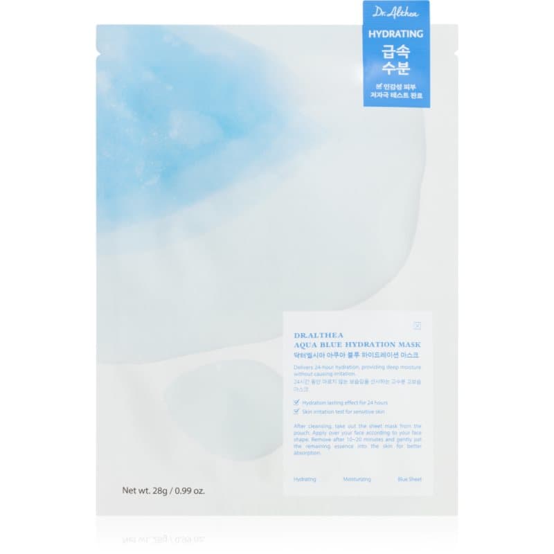 Aqua Blue Hydration Mask maska nawilżająca w płacie o działaniu uspokajającym