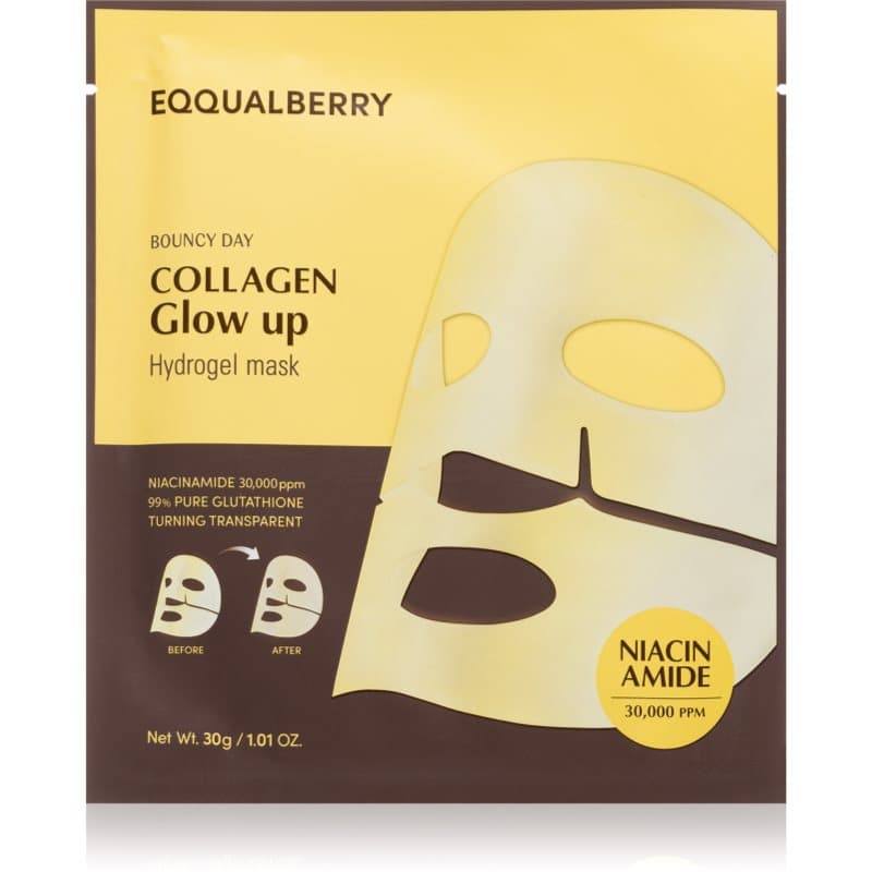 Collagen Glow Up Hydrogel Mask maseczka w płachcie o działaniu rozjaśniającym i nawilżającym z żelową konsystencją