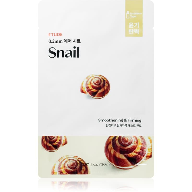 0.2 Therapy Air Mask Snail wygładzająca maseczka w płacie z ekstraktem ze śluzu ślimaka
