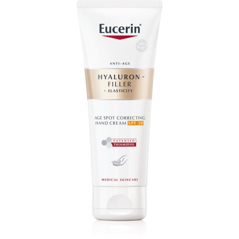 Hyaluron-Filler + Elasticity krem do rąk na plamy pigmentacyjne SPF 30