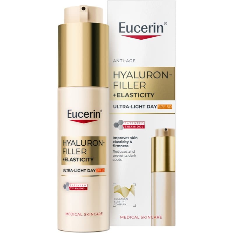 Hyaluron-Filler + Elasticity lekki krem na dzień SPF 50