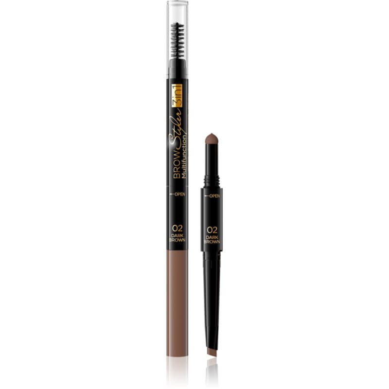 Brow Styler precyzyjna kredka do brwi 3 w 1 odcień 02 Dark Brown