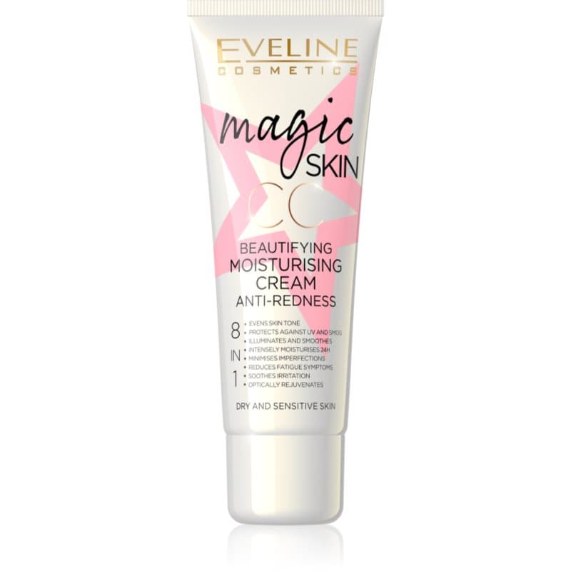 Eveline Magic Skin CC 8in1 Upiększający krem nawilżający na zaczerwienienia 8w1