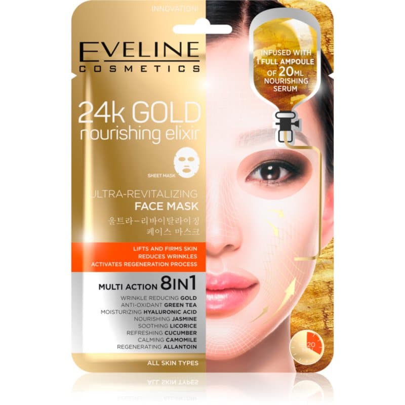 24k Gold Nourishing Elixir maska liftingująca