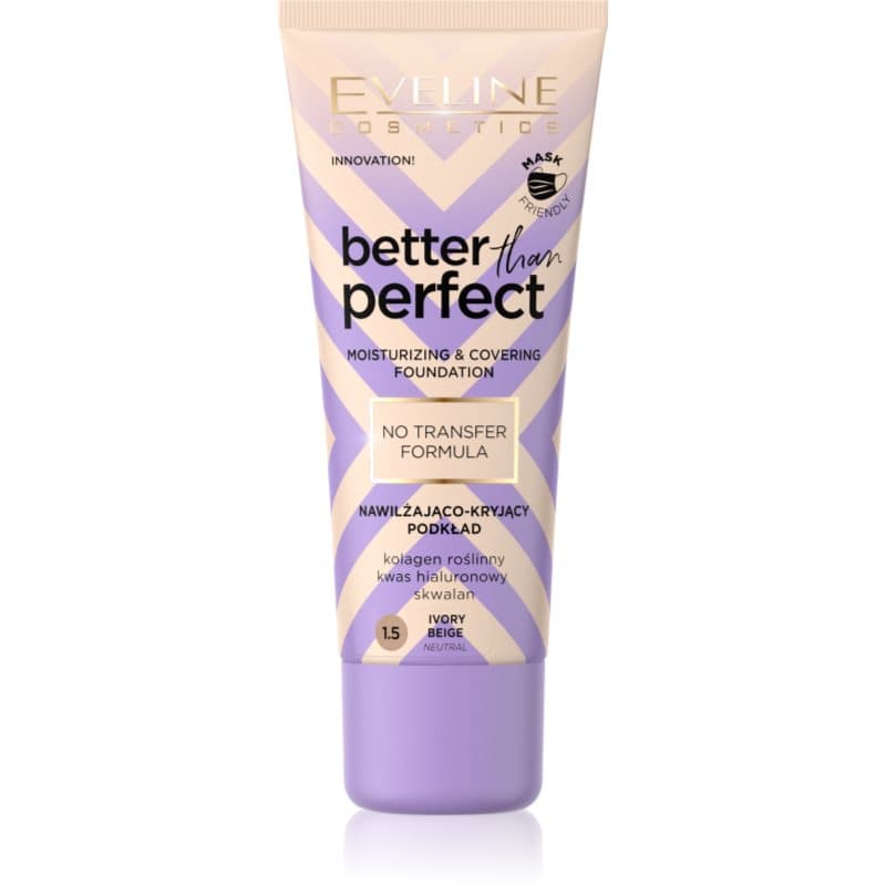 Eveline Better Than Perfect Podkład nawilżająco-kryjący do twarzy - 1,5 IVORY BEIGE