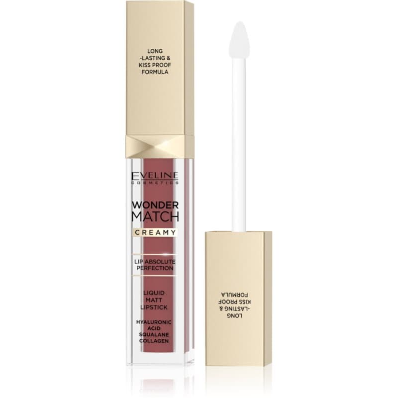 Eveline Wonder Match Creamy Matowa pomadka w płynie - 07 Toffee
