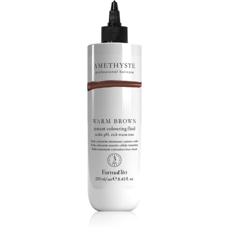 Amethyste Instant Colouring Fluid maska koloryzująca pro světle blond až středně hnědé vlasy odcień Warm Brown